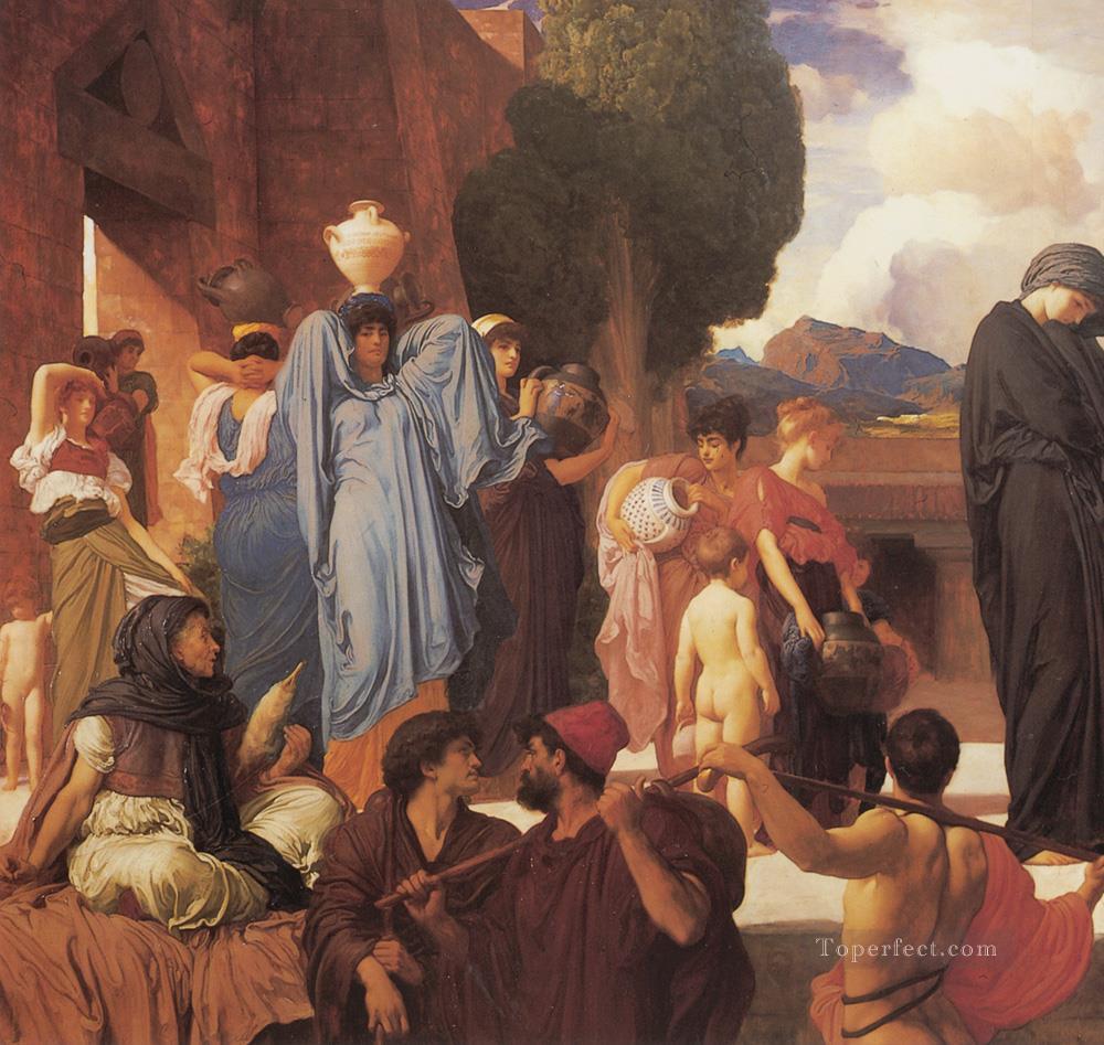Captive Andromache left Academicism Frederic Leighton Oil Paintings